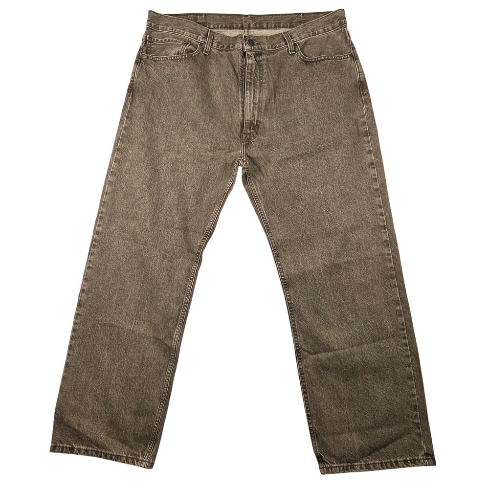 Levi's 555 Relaxed Fit Jeans Mens 40x30 Brown Excellent Straight Leg Denim